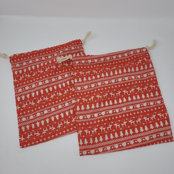 CLOTH DRAWSTRING MED GIFT BAGS 10'' X 11'' - Picture 3 of 6